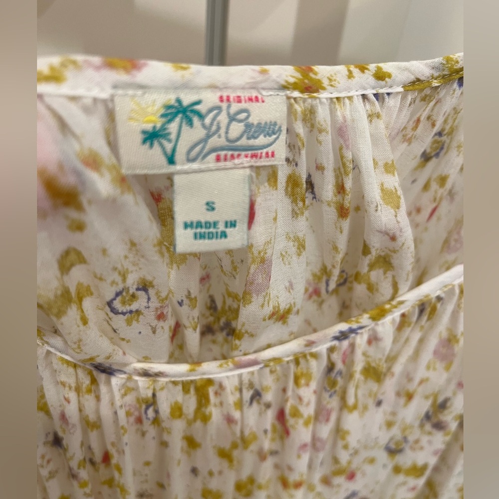 J.Crew Floral Swim Cover Up - Picture 2 of 3